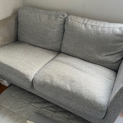 決まりました！ソファー　2人掛け　グレー　