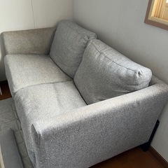 決まりました！ソファー　2人掛け　グレー　の画像