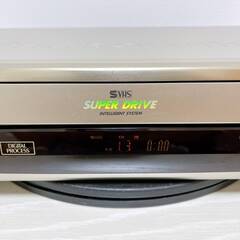 【ジャンク品】Panasonic パナソニック ビデオデッキ SVHS NV-SX505 リモコン付 ケーブル付の画像