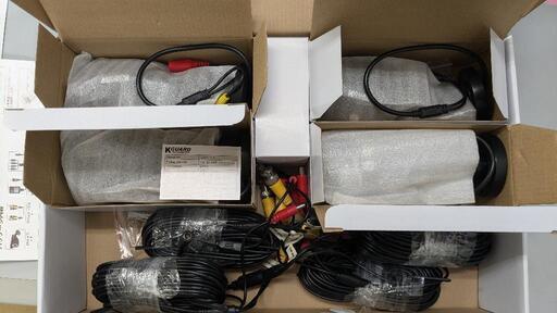 ＫGUARDSecurity　赤外線LEDカメラ　4個　未使用品