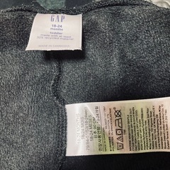 美品 babyGAP 90 裏起毛黒ズボンの画像
