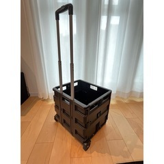 折りたたみ式キャリーカート大　蓋付きの画像
