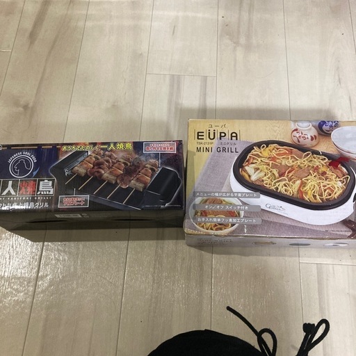 ミニグリルホットプレート、焼き鳥グリルセット