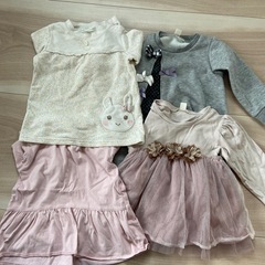 女の子 冬服セット90.95センチの画像