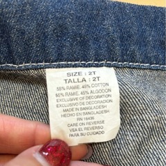 ２歳前後　デニムジャケット　海外子供服の画像