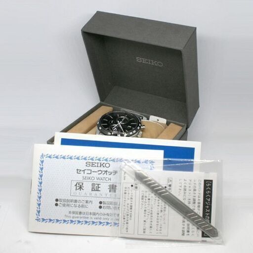 美品 SEIKO SBPY119 ソーラークロノグラフ V172-0AP0 アラーム付き