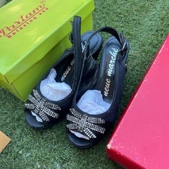 レディース　靴　サンダル　ヒール　パンプスの画像