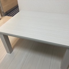 [定価9,990円]木目調こたつ　白色の画像