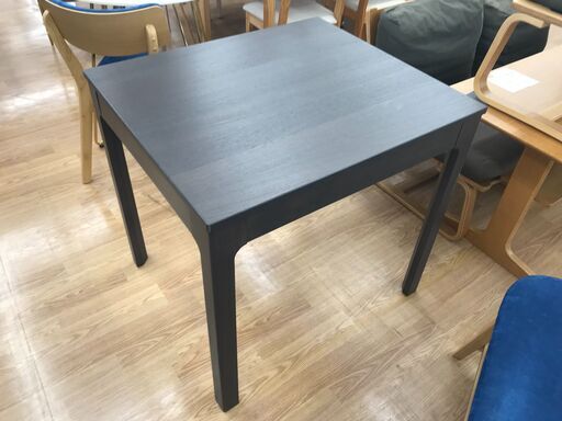 ★ジモティ割あり★ IKEA 伸長式ダイニングテーブル ダークブラウン H75×W80～120×D70 クリーニング済み KJ7015
