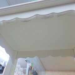 オープンシェルフ 3段 高さ111.5cm カントリー調 収納棚 収納ラック ホワイト 西岡店　の画像