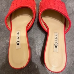 ダイアナ　Sサイズ　オレンジ　サンダル※最終価格の画像