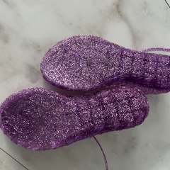 ガラスの靴風　ラバーサンダル　プリンセスの画像