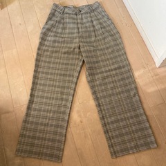 チェック　パンツ　の画像