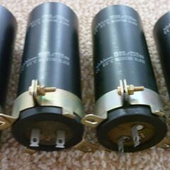 真空管アンプ用電解コンデンサー250wv, 1500uF 4個　未使用品の画像