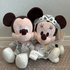 ミッキー  ミニー　ウェディング　ぬいぐるみ