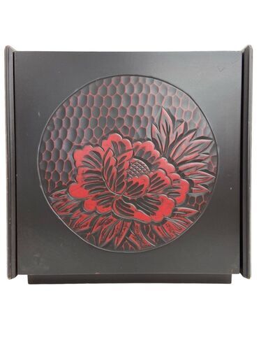 【REGASTOCK川崎店】鎌倉彫 化粧箱 鏡 小引出し付き 小物入れ 和風 インテリア