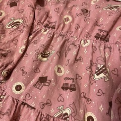 美品★120cm長袖ワンピースの画像