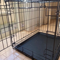 折畳式犬用メタルクレートの画像