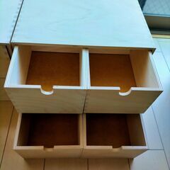 【IKEA】美品/MOPPE/2段タイプ/ナチュラル/★2個で4000円★の画像