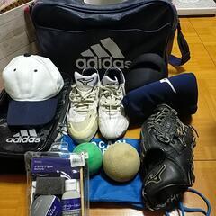 ソフトボール　靴、バッグ、グローブなどセット