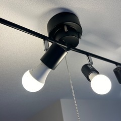 【美品/クリア電球4個付】シーリングライト 4灯 LED 電球40W形4個付きの画像