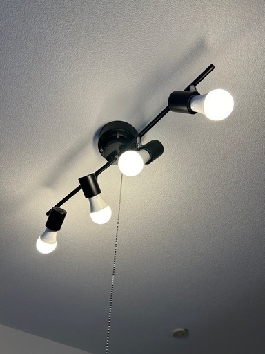【美品/クリア電球4個付】シーリングライト 4灯 LED 電球40W形4個付き