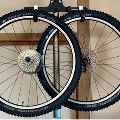 程度良好 MTBスパイクタイヤ ホイール スプロケ ディスク クイック付きの画像