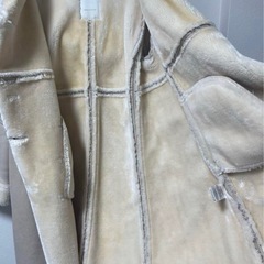 マーキュリーデュオ　フェイクムートンコート　ベージュの画像