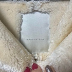 マーキュリーデュオ　フェイクムートンコート　ベージュの画像
