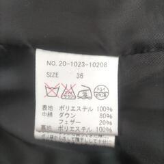 ダウンコート レディース  ダークブラウン色の画像