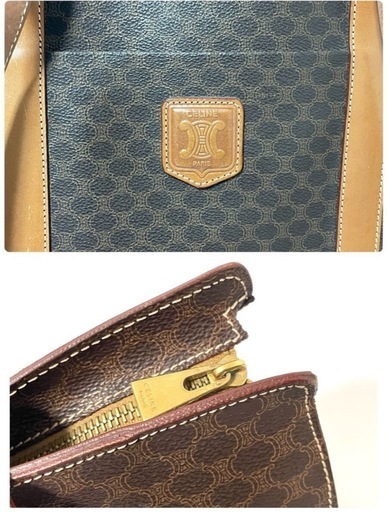 CELINE セリーヌ トートバッグ マカダム柄 MC98/1 ② CELINE セリーヌ トートバッグ マカダム柄 MC98/1 ヴ