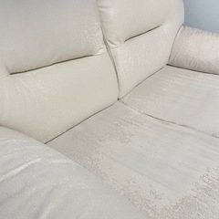 ソファ 2人掛け 白の画像