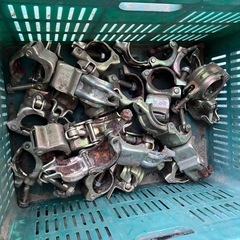 単管と単管用クランプ類直線ジョイントの画像