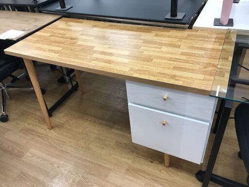 ★ジモティ割あり★  PCデスク ナチュラル H72×W120×D55 クリーニング済み KJ7025