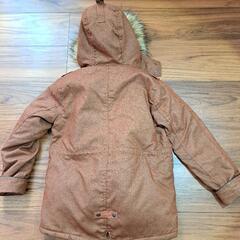 【美品、値下げ】(子供用)ブラウン 中綿コート ファー付きフードの画像