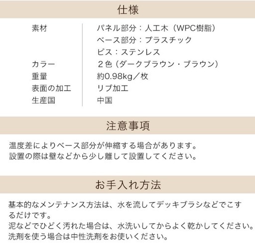 12/12で削除[美品]ウッドパネル54枚セット