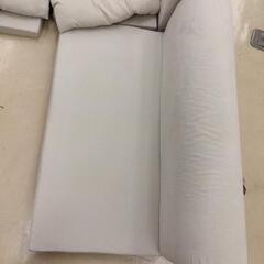 セルタン ローソファー 3個セット 分離可能 ベージュ クッション2個 小750 750 350mm 大1000 750 350mmの画像