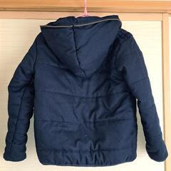 【美品】POLOネイビー 中綿コート 140cm フード付きの画像