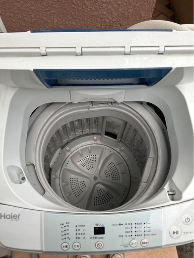 年内引き取り可能な方！【11/24動作確認済み】Haier (ハイアール) 2015年製  全自動洗濯機 5.0kg JW-K50H