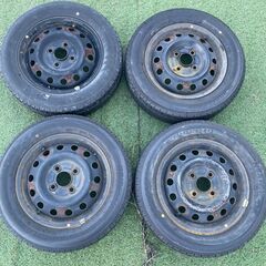 【中古】鉄チン/スチールホイール/トヨタ/13インチ/ブリヂストン/4本セット/17年製の画像