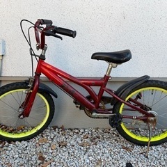 ミッキーマウス　18インチ自転車　子ども用の画像
