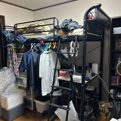 机付きアイアンシステムベッド