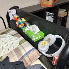 机付きアイアンシステムベッドの画像