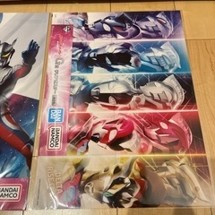 ウルトラマンゼット&ゼロ　3枚セット　クリアポスター　一番くじの画像
