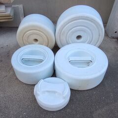 漬物石　５個セット　25cm 8kg  21cm 5kg  15...