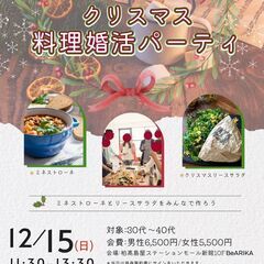 12/15（日）11：30～13:30★柏でお料理婚活パーティー...