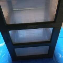 グリーン３段衣装収納ケースの画像