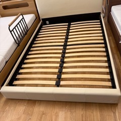 N781☆ニトリ製+IKEA製☆ダブルベッド☆ベッド☆幅1480mm