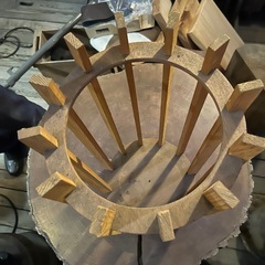 廃材を利用した傘立て  木製品お好きな方は是非。の画像