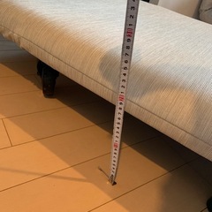 【取引中】フルフラットになるローソファ　２個（ソファベッド）の画像